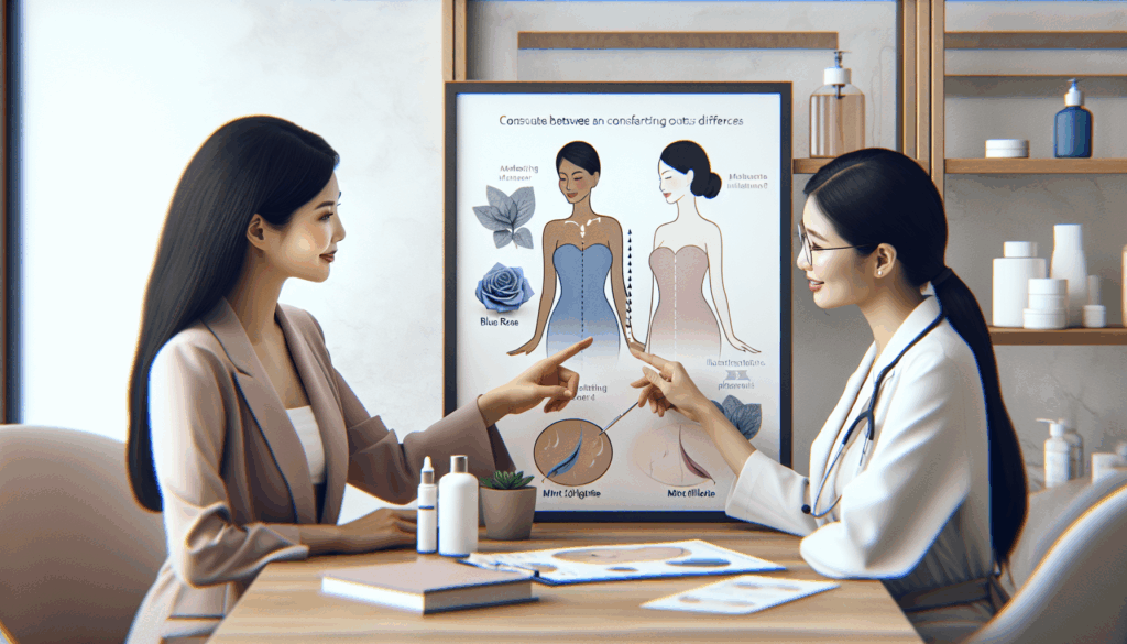 블루로즈 실리프팅과 민트 실리프팅의 차이점은 무엇인가요