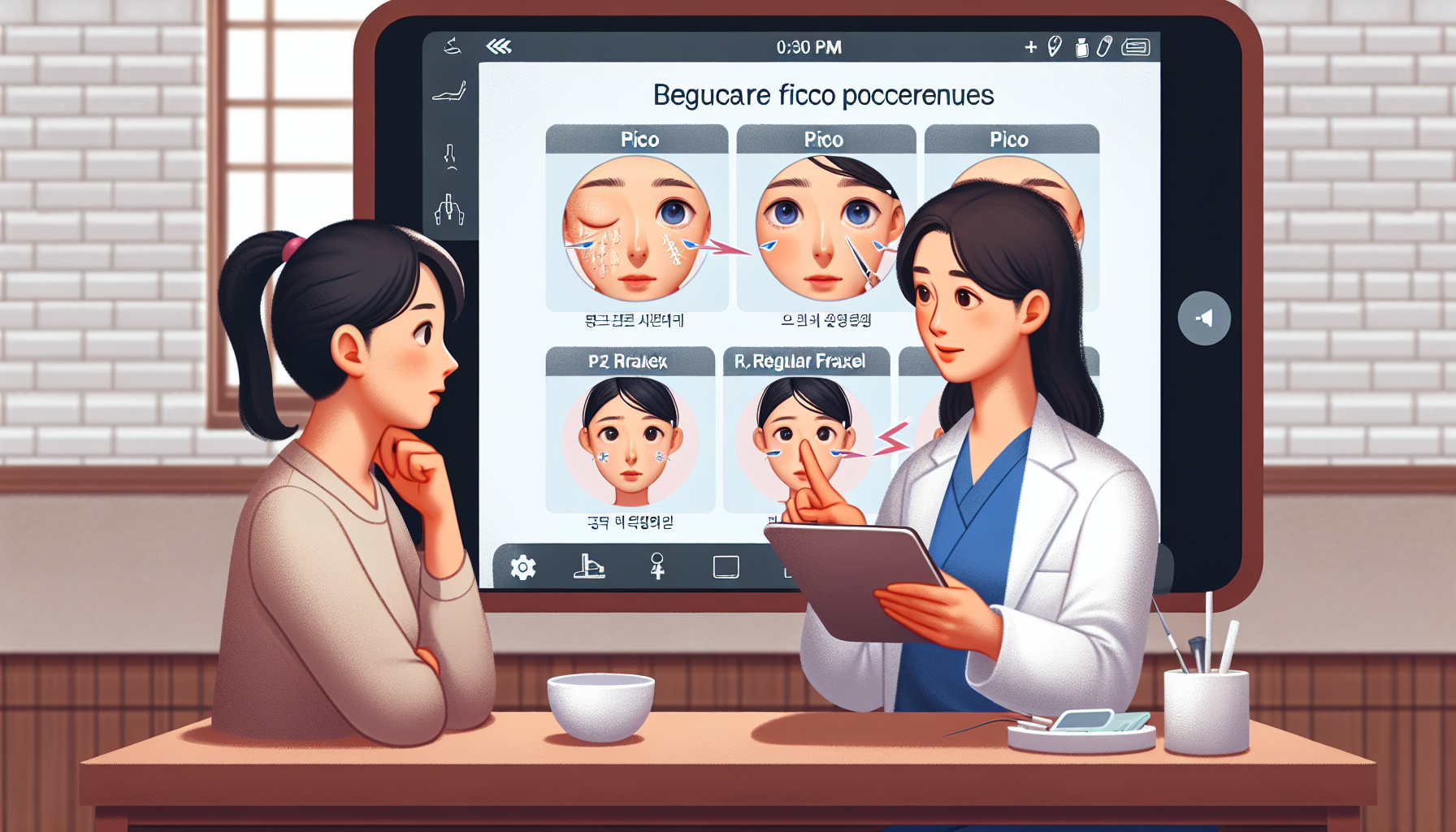 피코 프락셀과 기존 프락셀 비교해보기